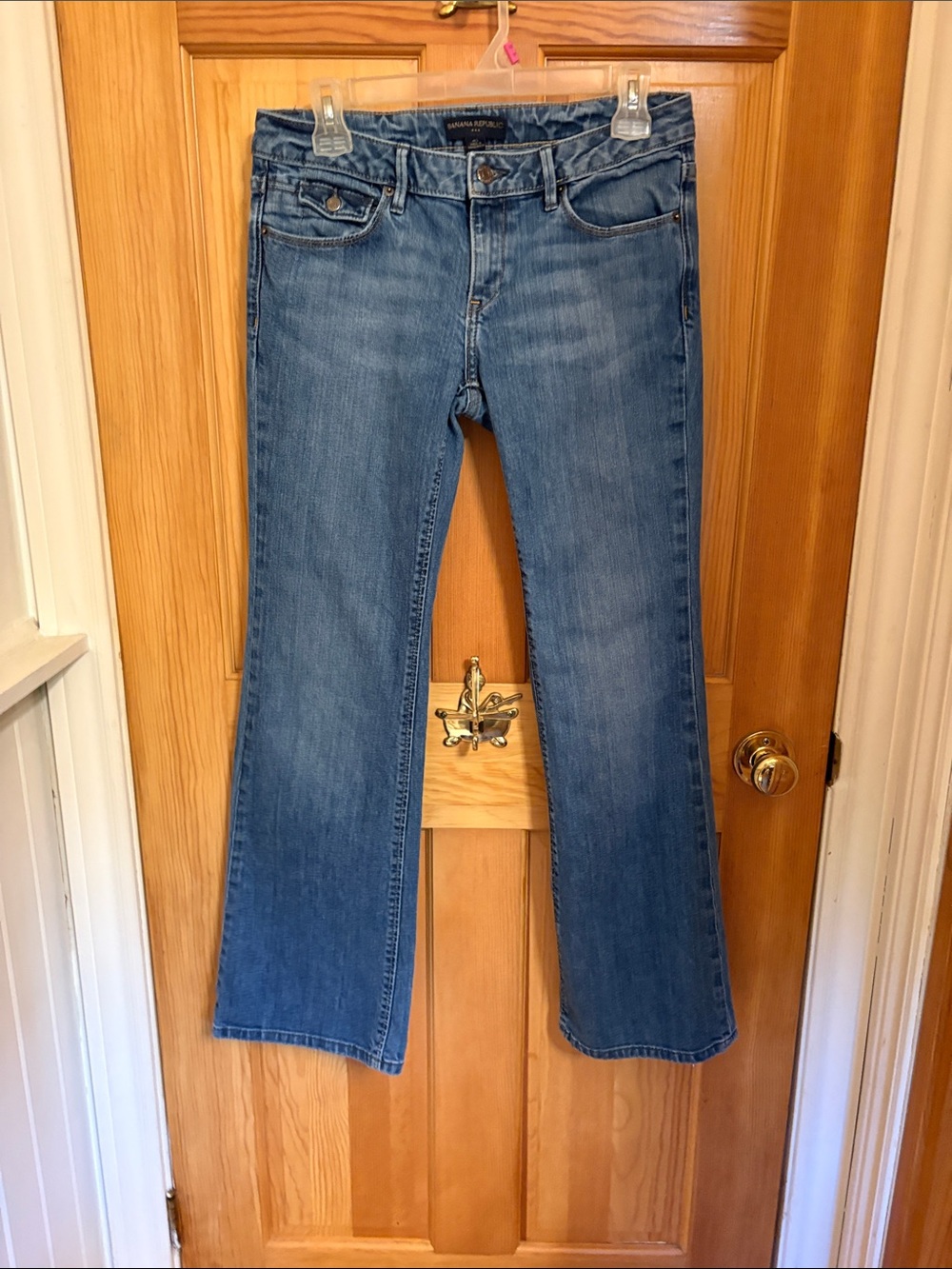 Banana Republic Women's Flared Jeans in Medium Blue Wash